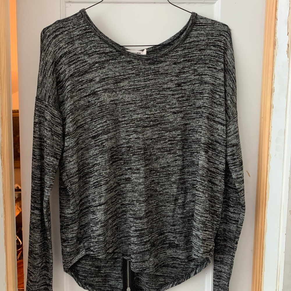 Rag and Bone zippered long sleeve top